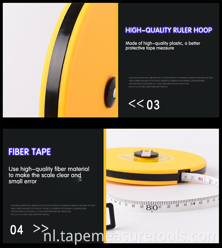 Fisheye stalen tape 5 meter 3 meter 7,5 meter plastic metrische anti-drop meetregel kan worden aangepast abs tape 10m